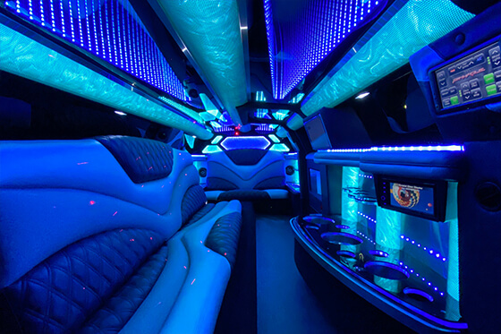 inside party bus