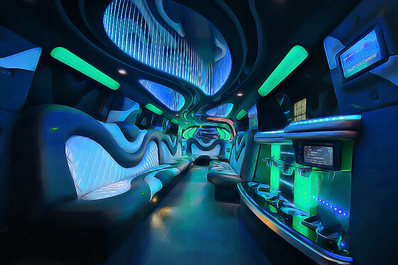 party bus interior