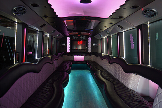 party bus interiors